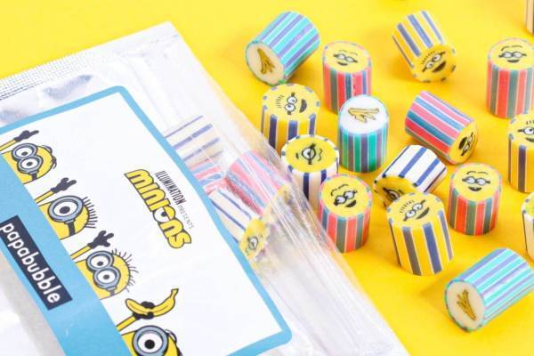 パパブブレ×ミニオン - 表情豊かなミニオン＆バナナ柄をキャンディに、チョコバナナやホワイトサワー味