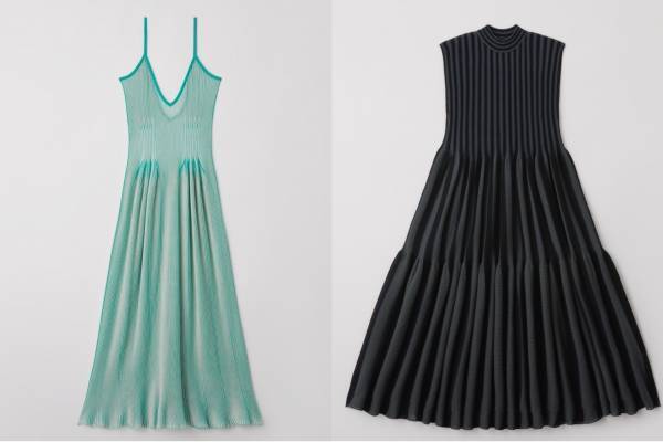 CFCLの2024年春夏新作、“滝をイメージ”ティアードドレス＆光華やぐニットスカート