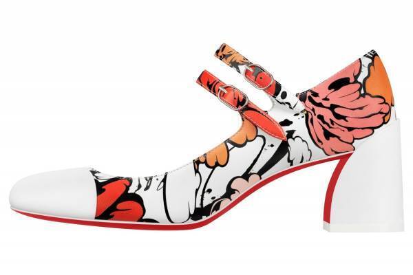 クリスチャン ルブタン、Shun Sudoのアート「ボタンフラワー」を描く24年春夏パンプスやバッグ