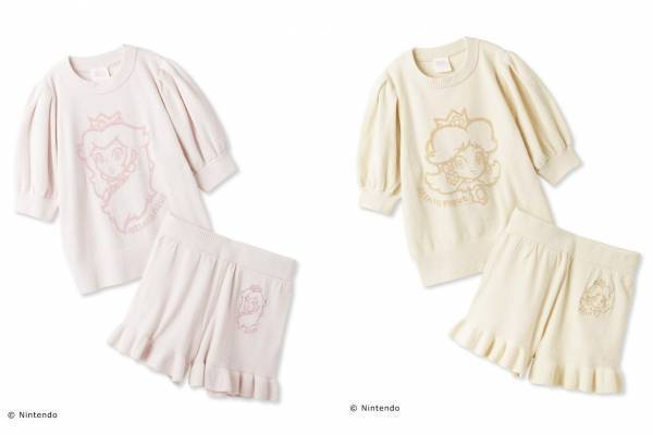 ジェラート ピケ「スーパーマリオ」ピーチ・デイジー・ロゼッタのパステル色ルームウェア＆雑貨
