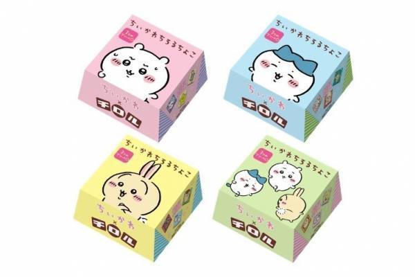 「ちいかわ」×チロルチョコの限定アソート第2弾、メロンパンやプリン味をハチワレ・うさぎのボックスで
