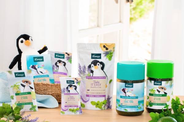 クナイプ「ミントの香り」の夏限定入浴料、“スーッと爽快”バスソルト＆シュワシュワ炭酸泡タブレット