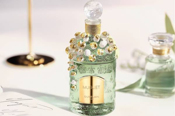 ゲラン“スズラン香る”限定香水「ミュゲ」24年春も再び、スズランのブーケを表現したボトル