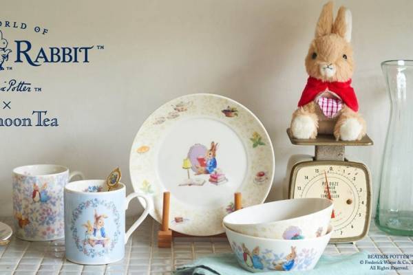 アフタヌーンティー×ピーターラビット、絵本の装丁をイメージしたマグカップやプレートなど第2弾コラボ