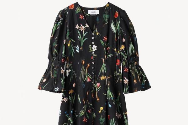 ミュベール“球根植物”テーマのワンピース＆カーディガン、チューリップやクロッカスをアップリケ刺繡で