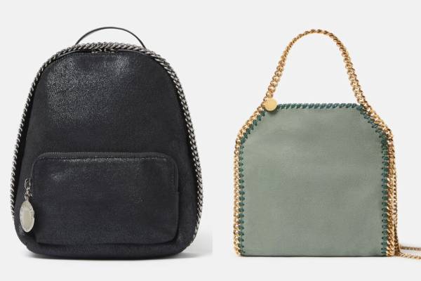 ステラ マッカートニーのアイコンバッグ「ファラベラ」が“バックパック”に、煌めくチェーン×ブラックで