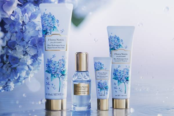 フローラノーティス ジルスチュアート24年夏コスメ、“雨上がりの紫陽花の香り”香水＆リップ美容液など