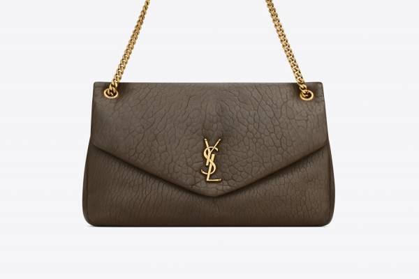 サンローラン24年春夏チェーンバッグ「カリプソ ラージ」“海中の気泡”着想のシボ感ラムレザー