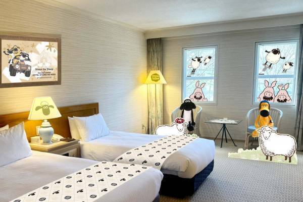 『ひつじのショーン』×旧軽井沢ホテル音羽ノ森、“ショーンと仲間たち”のコラボルームやオリジナルグッズ