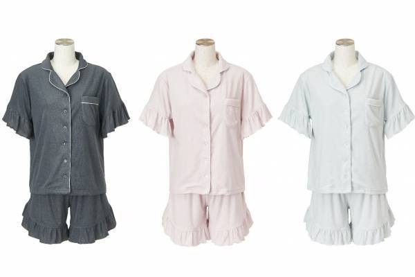 フランフラン24年春夏“ひんやり素材”のルームウェア、フリル付きパジャマやゆったりワンピースも