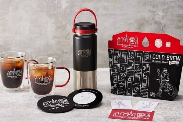 タリーズコーヒー×マンハッタンポーテージの限定グッズ、“コラボロゴが浮き上がる”ダブルグラスなど