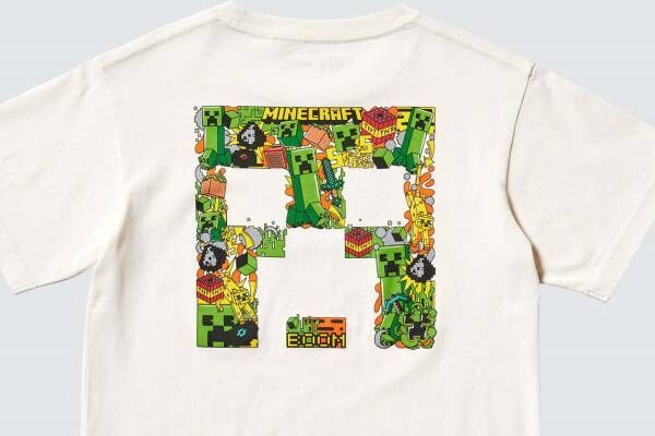 ユニクロUT×「マインクラフト」キッズ用Tシャツ、“マイクラ”のモンスターやアイテムをデザイン