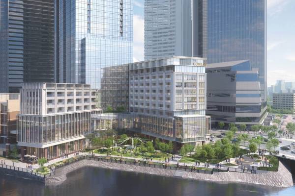 ホテル「コンラッド横浜」2027年開業予定、みなとみらいを望む北仲通北地区の新ビルに