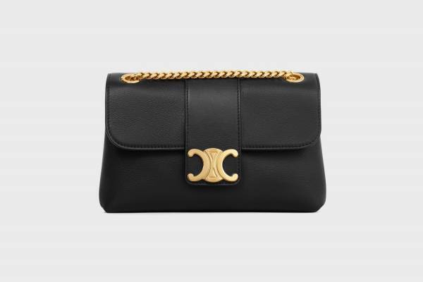 セリーヌのチェーンバッグ「セリーヌ ヴィクトワール」に小さいサイズ、ゴールドのトリオンフ＆チェーンで