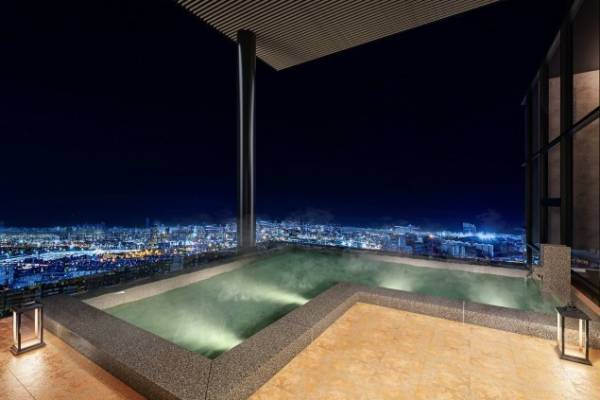 新複合ビル「大阪堂島浜タワー」展望露天風呂付きスパ有する「カンデオホテルズ」や商業ゾーン