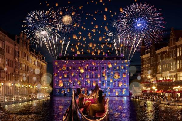 長崎ハウステンボスの夏イベント、ランタン＆イルミネーション輝くナイトショーやリゾートプール