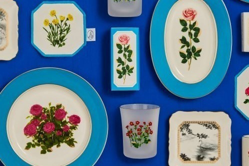 フランフラン×ルル メリー、“レトロな花”パッケージデザインのテーブルウェア＆インテリア雑貨