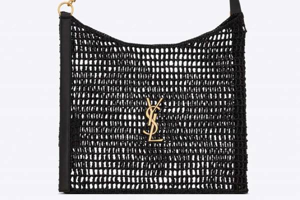 サンローラン24年春夏ラフィアバッグ、YSLロゴを配したクロシェ編みショルダーや「イカール」も