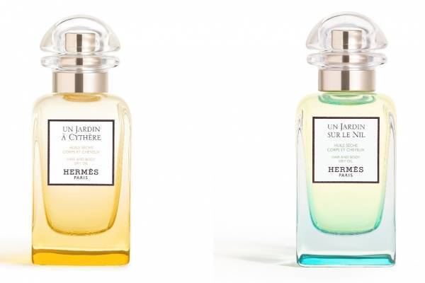 エルメス24年夏ボディケア“髪＆身体に使用できる”オイル、人気フレグランス「シテールの庭」の香りなど