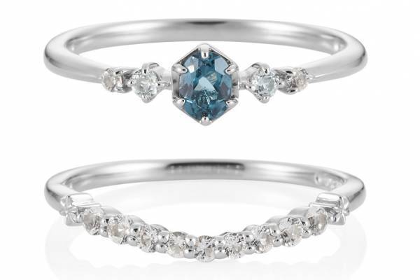 4℃『アナと雪の女王』のジュエリー、“雪の結晶”ネックレスやエルサ＆アナのドレスをイメージしたリング