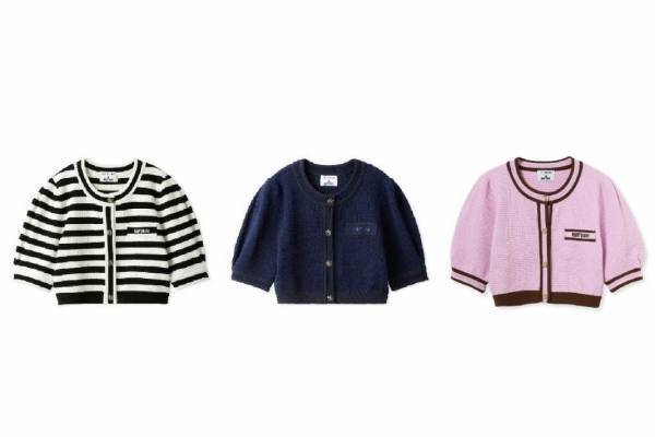 リリー ブラウン×マリークヮント、デイジーのラメ刺繍入りリブニット＆ボーダーキャミワンピなど