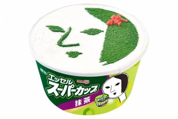 「明治 エッセル スーパーカップ 抹茶」×よーじやカフェ限定スイーツ、こしあん＆抹茶白玉入りアイス