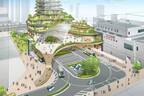 大阪・中百舌鳥駅の再開発、緑あふれる駅前広場に新複合施設 - 完成は2040年頃