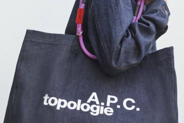 A.P.C.×トポロジー“インディゴデニム”のバッグやiPhoneケース、付け替え楽しむストラップで