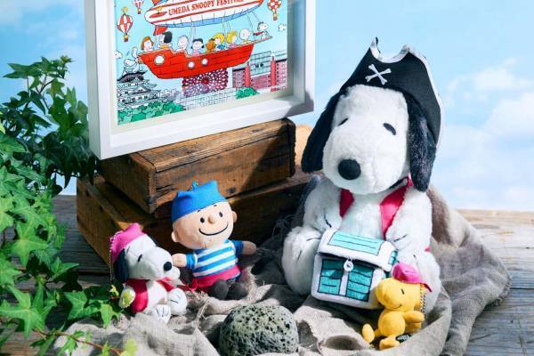 スヌーピーグッズが阪急うめだ本店に集結、シュタイフのぬいぐるみやスヌーピー＆オラフの限定ソフトも