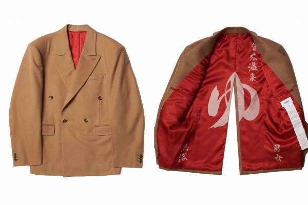 ダブレット“温泉”着想の24年秋冬、“温泉の暖簾”テーラードジャケットや“タオルの温もり”フーディー