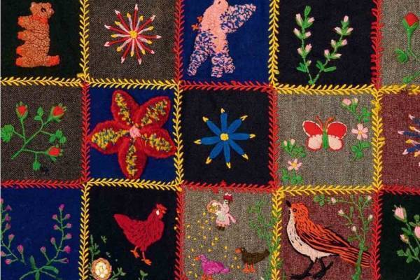 書籍「世界のパッチワーク」“布の芸術品”パッチワークの歴史や世界33か国の作品群