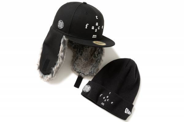 ファセッタズム×ニューエラ、“クロスロゴ刺繍×モノトーン”のニット帽＆フライトキャップ