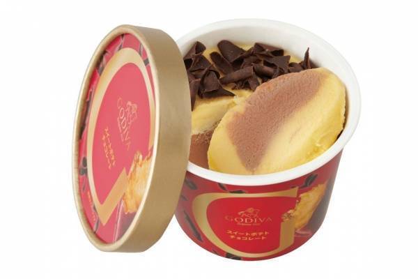 ゴディバ秋限定スイートポテト×チョコレートのカップアイス、モンブランのひとくちアイスも