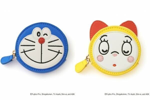 ロペピクニック「ドラえもん＆ドラミ」のフェイス型ポーチやトップス、“どこでもドア”のキーホルダーも