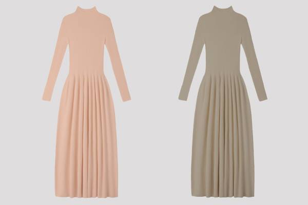 CFCL“梅＆茜”古代染色ニットドレスが京都・新風館で、西陣織ブランド「細尾」とコラボ