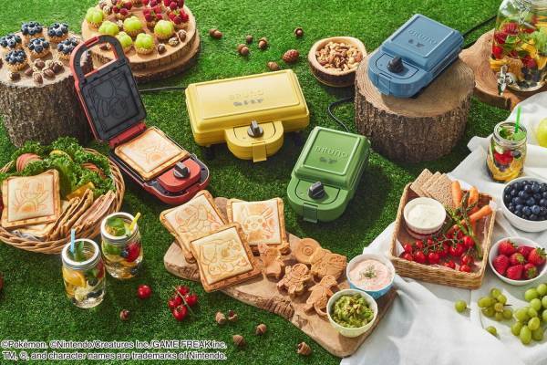 ブルーノからポケモンの新作ホットサンドメーカー、初代御三家＆ピカチュウの両面焼き目