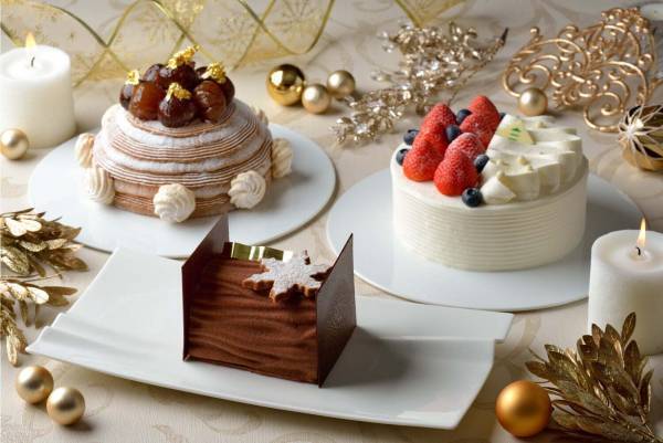 ホテル椿山荘東京24年クリスマスケーキ、「あまおう」苺ショートやブランデー香るブッシュ・ド・ノエル