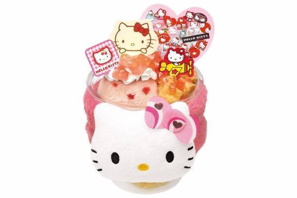 サーティワン×ハローキティ、チャーム付きアイスやアップルパイ風サンデー