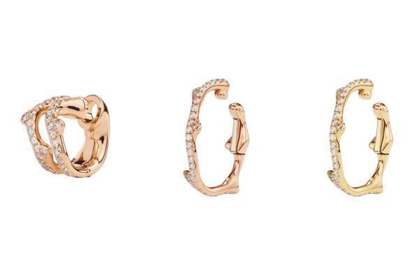 ディオール“薔薇の茎”着想ファインジュエリー「ボワ ドゥ ローズ」からダイヤモンド輝く3種のイヤカフ