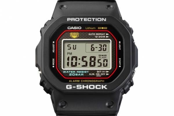 初代G-SHOCKの復刻腕時計「DW-5000R」ケースデザインやバンド形状を忠実に再現