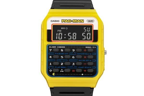 カシオ×「パックマン」のデジタル腕時計、“アーケードゲーム”風や 