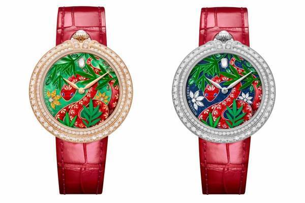 ハリー・ウィンストン腕時計「HW モーメント」“巳年”祝う蛇モチーフのダイヤモンドウォッチ