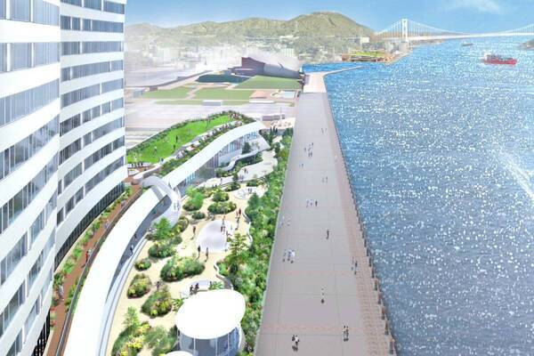 星野リゾート「リゾナーレ下関」25年12月開業 - 関門海峡望む全室オーシャンビュー、海水プールも