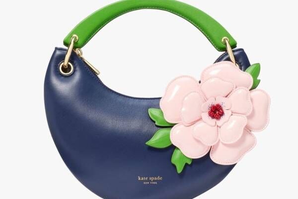 ケイト・スペード25年春バッグ、“花咲く”ハンドバッグ＆スペード型の 
