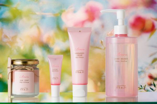 オサジ25年春ボディケア「ウララ」透き通るピンクカラーの“ぷるぷる”リップジェル＆半熟せっけんなど