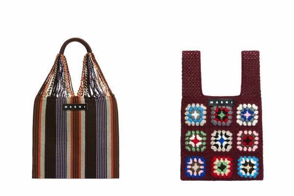 「マルニ マーケット」心斎橋大丸に新色ハンモックバッグ＆花柄クロシェニットバッグなど集結