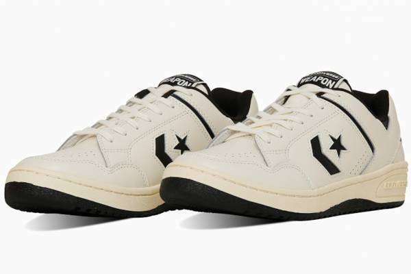 コンバース「ウエポン」25年春スニーカー、鮮やかなパープル＆ブラックのカレッジカラーを配して