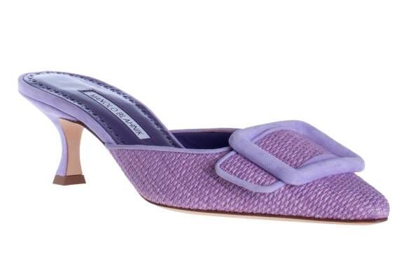 MANOLO BLAHNIK マノロブラニク37 今期パープル Drawer（MANOLO  