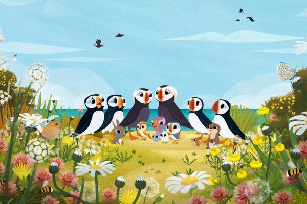 アニメ映画『パフィンの小さな島』動物たちの愛らしい冒険と友情の物語、ゲスト声優は上野樹里