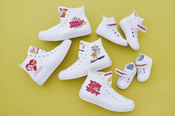 コンバース「トムとジェリー」柄プリントカスタマイズ、「オールスター」スニーカーを自由にアレンジ